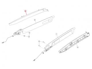 накладка декоративная Tesla Model X 1 поколение 2020, 1050294-01-F