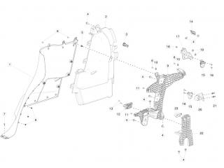 накладка декоративная Tesla Model X 1 поколение 2020, 1069861-00-A