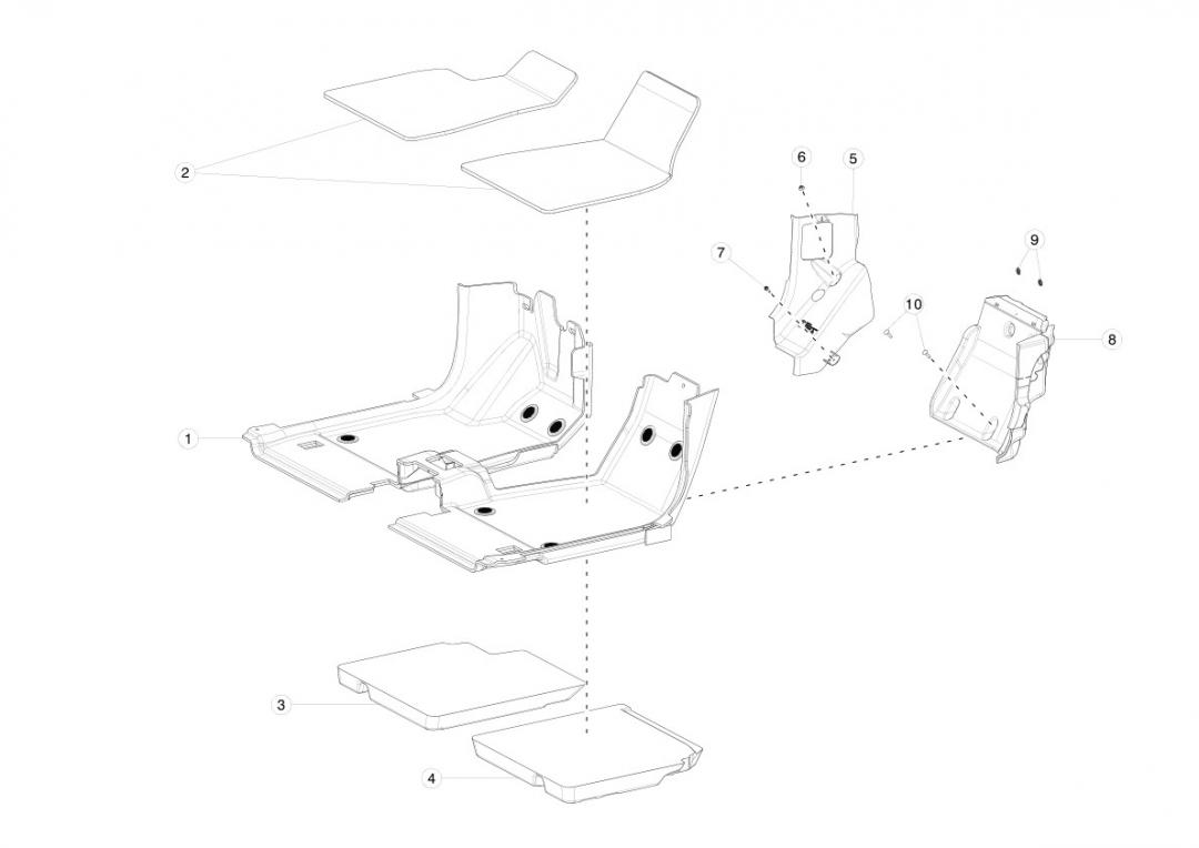 накладка декоративная Tesla Model X 1 поколение 2020, 1109956-06-A - фото №1