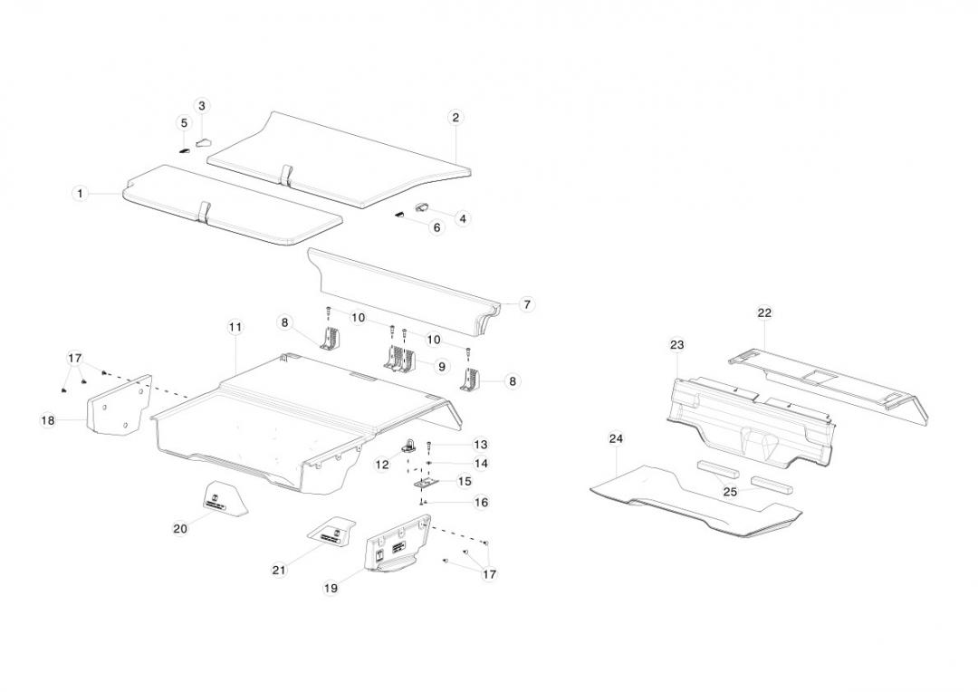 накладка декоративная Tesla Model X 1 поколение 2020, 1098412-00-A - фото №1