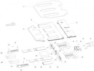 накладка декоративная Tesla Model X 1 поколение 2020, 1066898-02-A