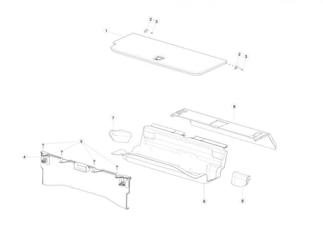 накладка декоративная Tesla Model X 1 поколение 2020, 1074842-05-C - фото №1