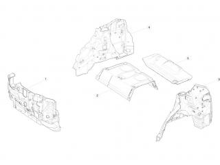 накладка декоративная Tesla Model X 1 поколение 2020, 1074842-00-D