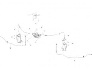 замок капота Tesla Model S 1 поколение [рестайлинг] 2020, 1033011-00-C
