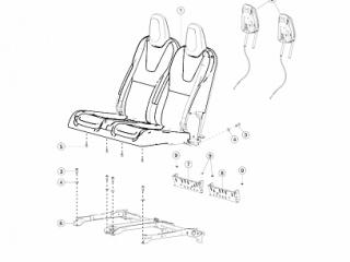 электропривод замка капота Tesla Model X 1 поколение 2020, 1057991-00-E