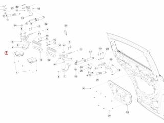 модуль управления двери Tesla Model X 1 поколение 2020, 1062056-00-D