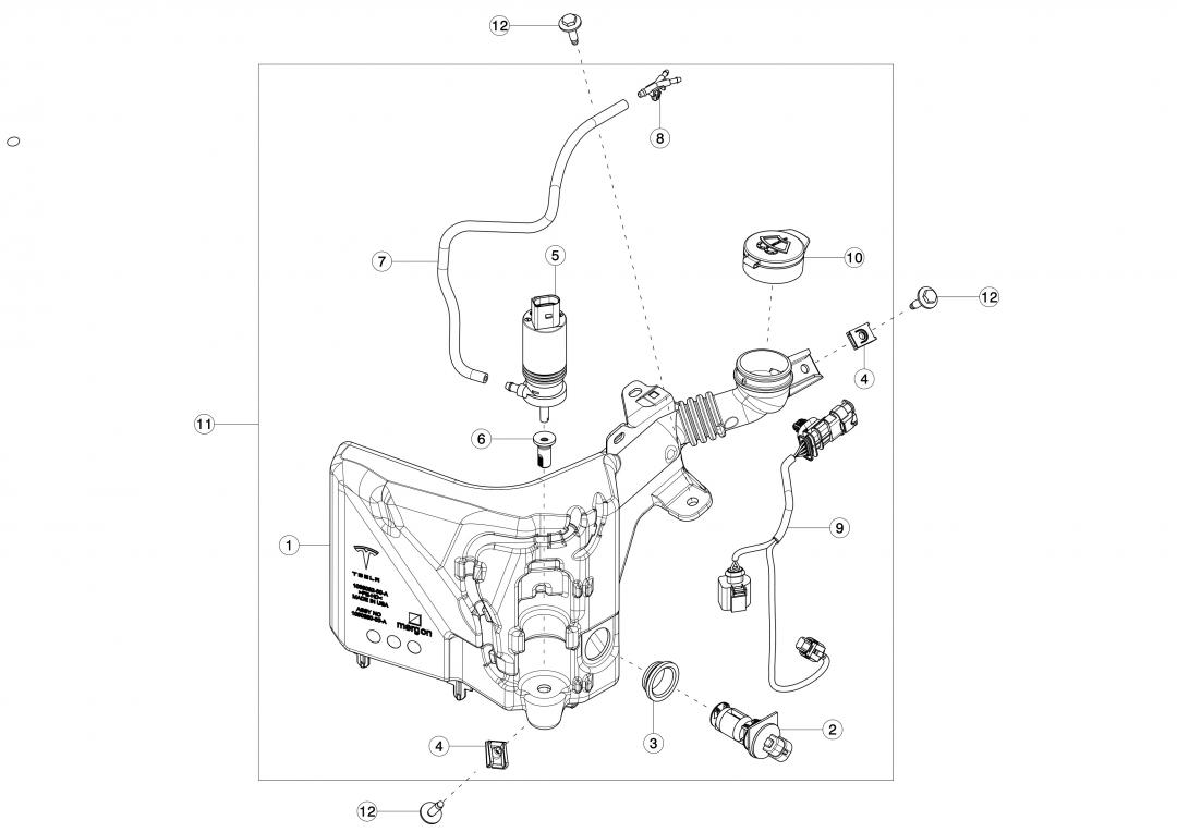 проводка Tesla Model 3 1 поколение 2020, 1083017-00-A - фото №1