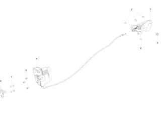 замок двери Tesla Model X 1 поколение 2020, 1069531-E0-A