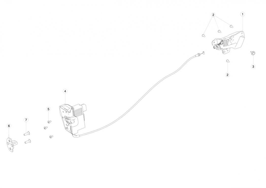 замок двери Tesla Model X 1 поколение 2020, 1064246-01-D - фото №1