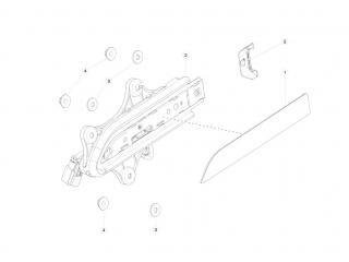 замок двери Tesla Model X 1 поколение 2020, 1069477-S0-A