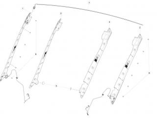 замок двери Tesla Model X 1 поколение 2020, 1069487-S0-A