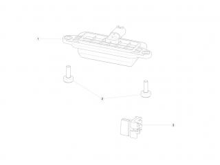 замок двери Tesla Model X 1 поколение 2020, 1069481-S0-B
