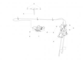 замок двери Tesla Model X 1 поколение 2020, 1069460-S0-B