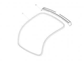 замок двери Tesla Model X 1 поколение 2020, 106938300C