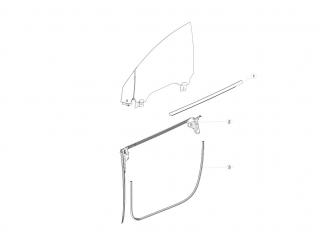 замок двери Tesla Model X 1 поколение 2020, 1064405-99-B