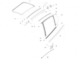 замок двери Tesla Model X 1 поколение 2020, 1049611-00-F
