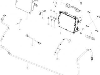 провод высоковольтный Tesla Model S 1 поколение 2016, 1028843-01-C