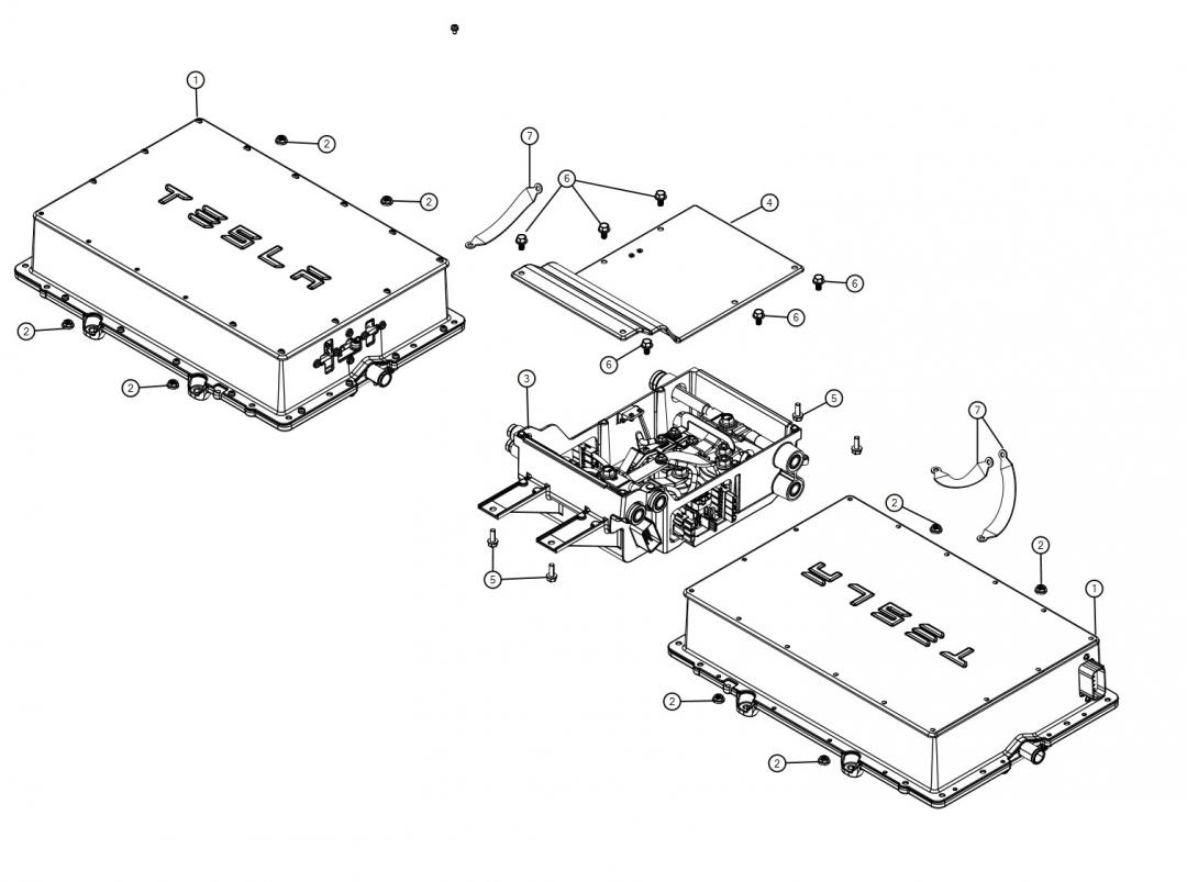 провод высоковольтный Tesla Model S 1 поколение 2016, 1047977-00-B - фото №1
