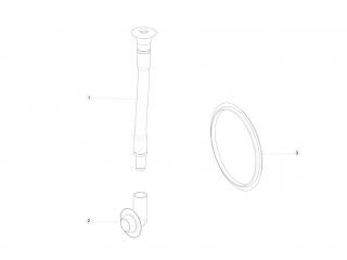 Дренажная трубка порта зарядки Tesla Model S 1 поколение [рестайлинг] 2020, 1023057-00-A