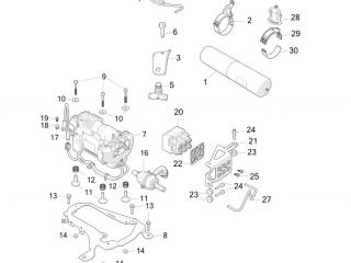 кронштейн крепления компрессора Tesla Model S 1 поколение 2016, 6006404-00-C