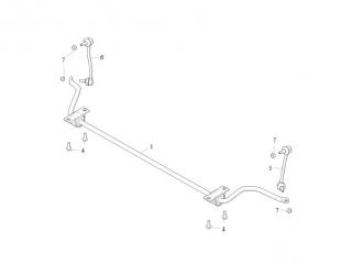 стойка стабилизатора Tesla Model S 1 поколение 2016, 1043996-00-A