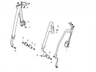 подушка безопасности Tesla Model S 1 поколение [рестайлинг] 2020, 1005267-05-C