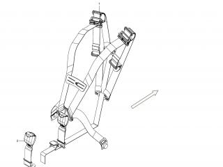подушка безопасности Tesla Model S 1 поколение [рестайлинг] 2020, 1005270-00-D