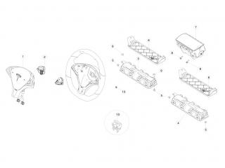 подушка безопасности Tesla Model S 1 поколение 2016, 1023381-01-E
