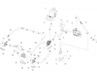Шланги охлаждающей жидкости Tesla Model S 1 поколение 2016, 1028527-00-B