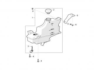 Кронштейн крепления расширительного бачка Tesla Model S 1 поколение [рестайлинг] 2020, 1006420-00-B