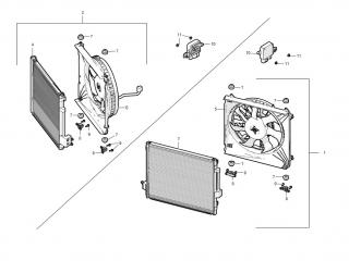 Радиатор кондиционера (передний) левый Tesla Model S 1 поколение [рестайлинг] 2020, 6007610-00-B