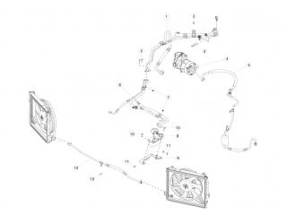 Трубка радиатора кондиционера с осушителем Tesla Model S 1 поколение [рестайлинг] 2020, 1031671-00-I