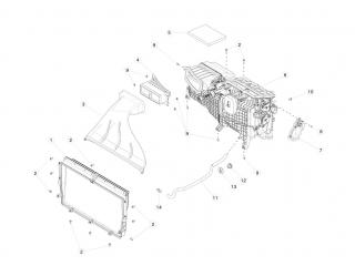 Радиатор (печки) салона кондиционера Tesla Model S 1 поколение [рестайлинг] 2020, 6007601