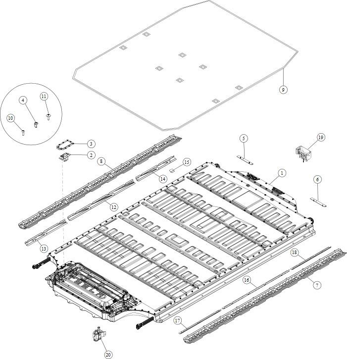 распределитель тока Tesla Model S 1 поколение 2016, 1016888-00-B - фото №1