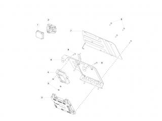 Кронштейн крепления модуля Homelink Tesla Model S 1 поколение 2016, 1008902-00-D