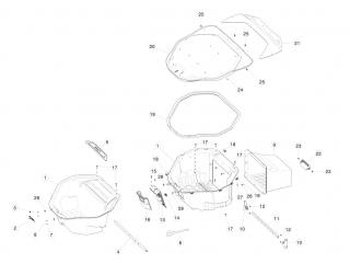 корыто пластиковое Tesla Model S 1 поколение 2016, 1005896-00-G