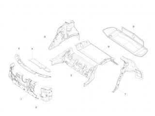 накладка декоративная Tesla Model S 1 поколение [рестайлинг] 2020, 1045234-00-C