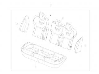 салон (комплект сидений) Tesla Model S 1 поколение 2016, 1063485-04-A