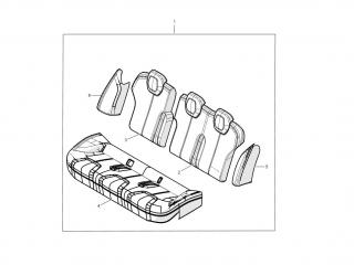 салон (комплект сидений) Tesla Model S 1 поколение 2016, 1020562-04-A