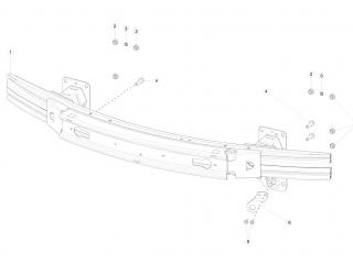 рама Tesla Model S 1 поколение [рестайлинг] 2020, 1011818-00-A