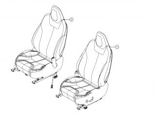 салон (комплект сидений) Tesla Model S 1 поколение 2016, 1006306-01-A