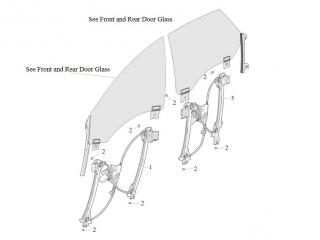 стеклоподъемник передний правый Tesla Model S 1 поколение [рестайлинг] 2020, 6006651-00-G