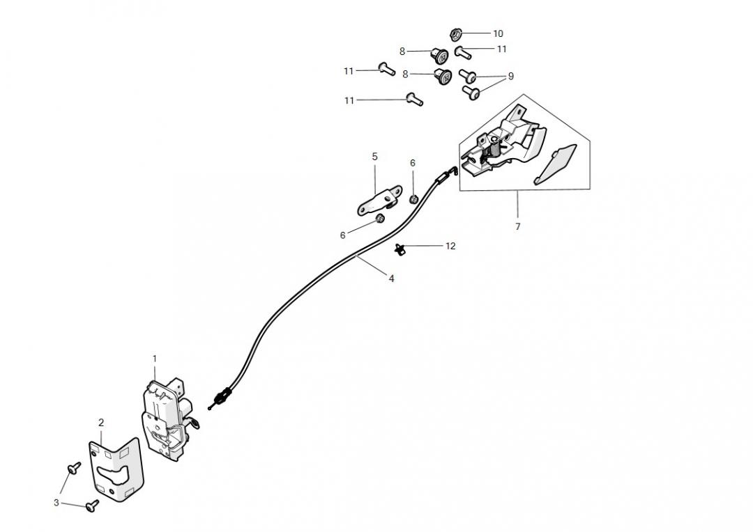 замок двери Tesla Model S 1 поколение 2016, 1007940-00-F - фото №1