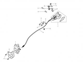 замок двери Tesla Model S 1 поколение 2016, 1007940-00-F