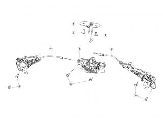 замок двери Tesla Model 3 1 поколение 2020, 1033010-00-A