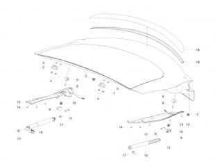 отбойник крышки багажника Tesla Model S 1 поколение [рестайлинг] 2020, 1008866-00-B