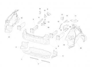 рама Tesla Model S 1 поколение [рестайлинг] 2020, 1036844-S0-A