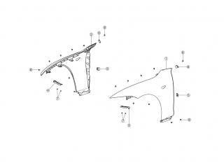 рама Tesla Model S 1 поколение [рестайлинг] 2020, 1011804-S0-B