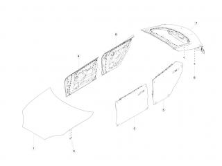 рама Tesla Model S 1 поколение [рестайлинг] 2020, 6006394-E0-G