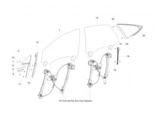 Резинка уплотнительная передней двери Tesla Model S 1 поколение [рестайлинг] 2020, 1039364-00-A
